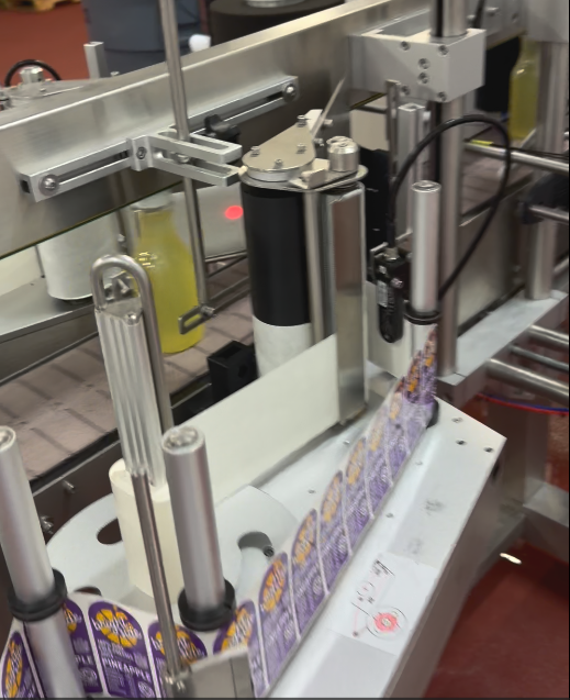 Cold-pressed juice bottling line